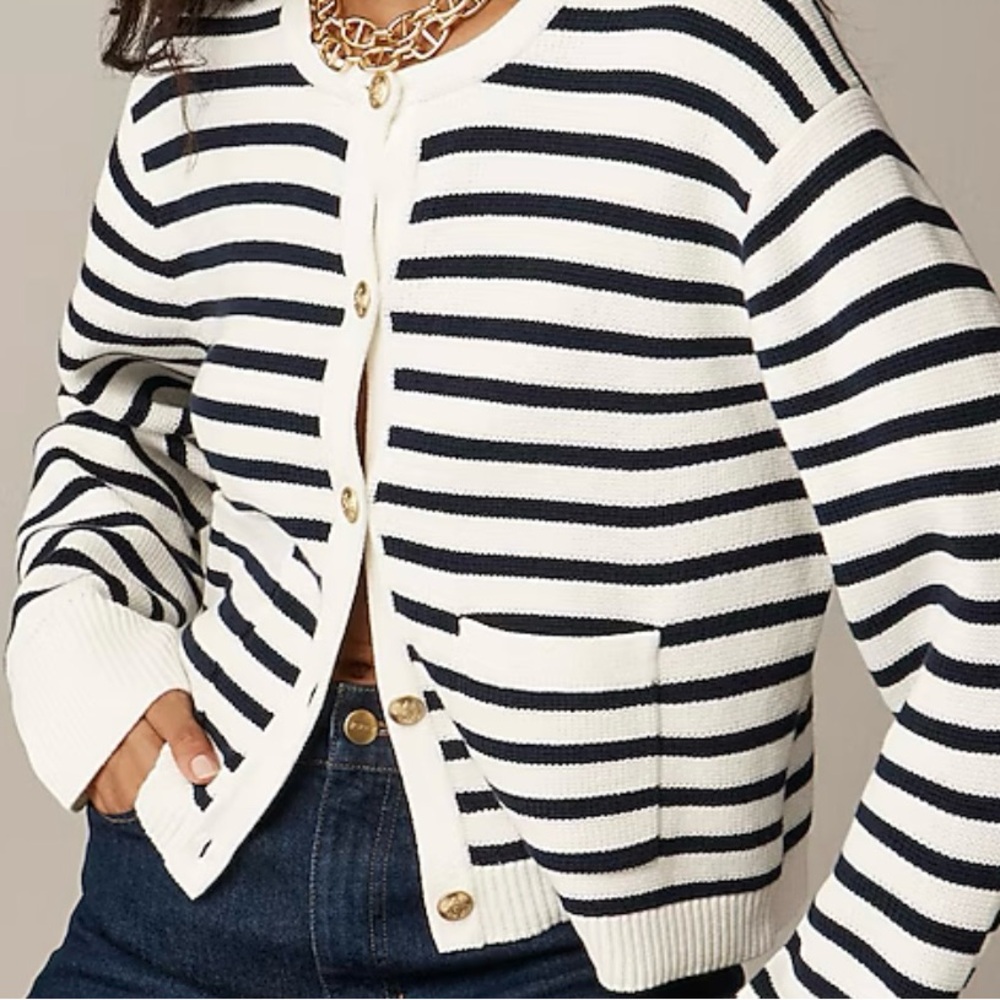NWOT J.Crew Relaxed Emilie Sweater Lady Jacket Size Medium - Picture 5 of 12